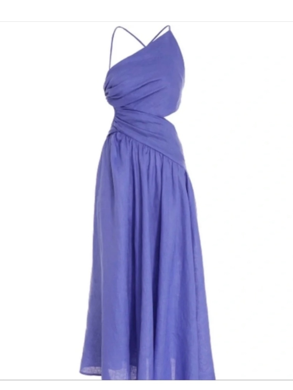 Zimmerman Tropicana One Shoulder Linen Dress